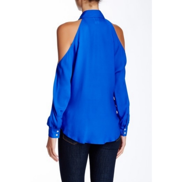 Haute Hippie Cold Shoulder Silk blouse - Picture 2 of 2